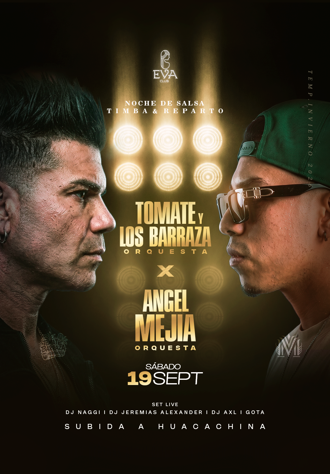 Flyer de evento TOMATE BARRAZA X ANGEL MEJÍA
